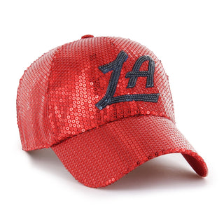 Red Sequin LA Clean Up Hat - LA CLIPPERS TEAM STORE47 Brand61 - 000012