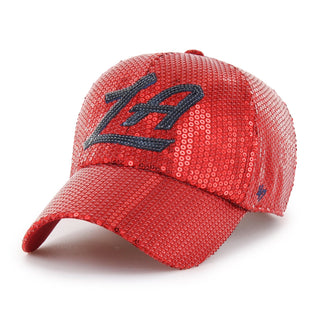Red Sequin LA Clean Up Hat - LA CLIPPERS TEAM STORE47 Brand61 - 000012