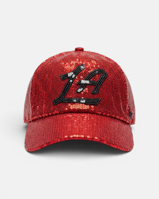 Red Sequin LA Clean Up Strapback Hat - Headwear - Red - 61-000012