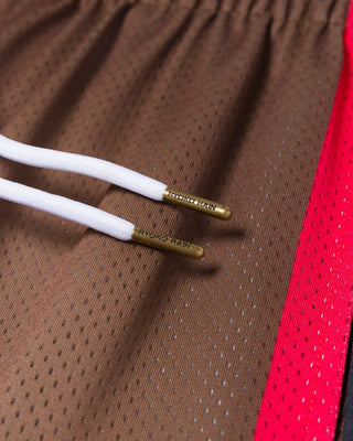 Ryoko Rain x NBA All - Star “Star Panel” Mesh Shorts - Brown - 21-000050-S