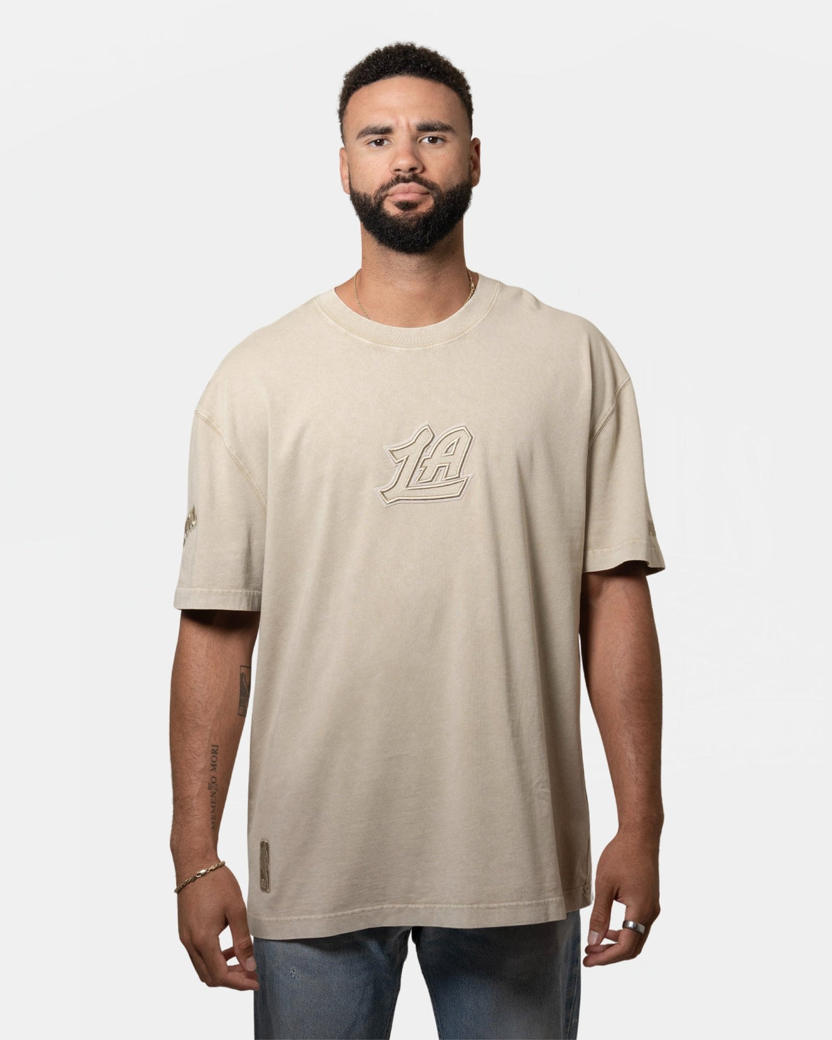 Sandstone LA Enzyme Washed Tee - Apparel - Sandstone - 20-000216-S