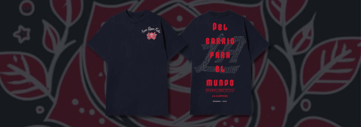 Somos Clippers "Del Barrio Para El Mundo" Tee - Apparel - Black - 20-000576-S