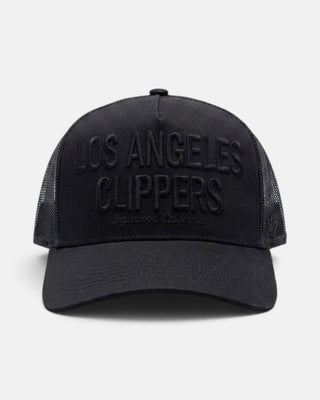 Tonal LA Clippers Inglewood Hitch Snapback Hat - Headwear - Black - 60-000259