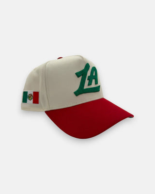 Two - Tone Clippers LA Mexico Heritage Snapback Hat - Headwear - Cream - 