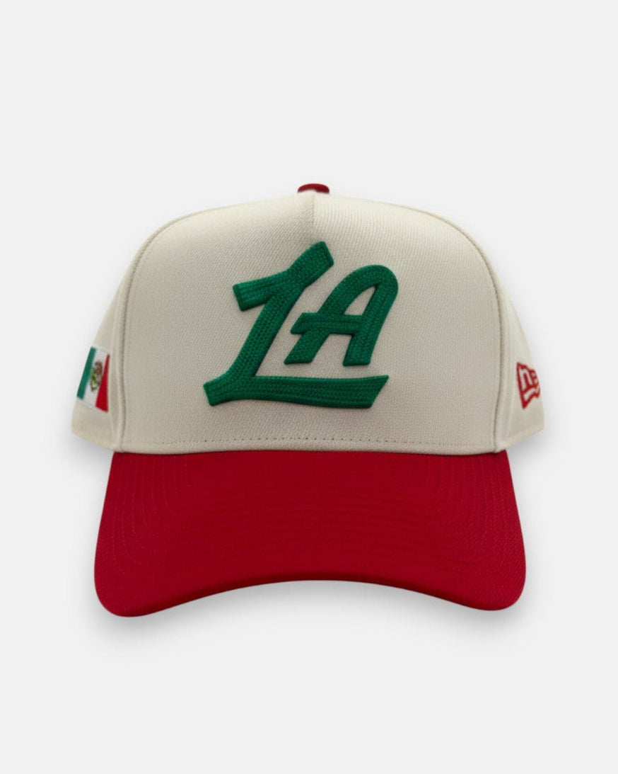 Two - Tone Clippers LA Mexico Heritage Snapback Hat - Headwear - Cream - 