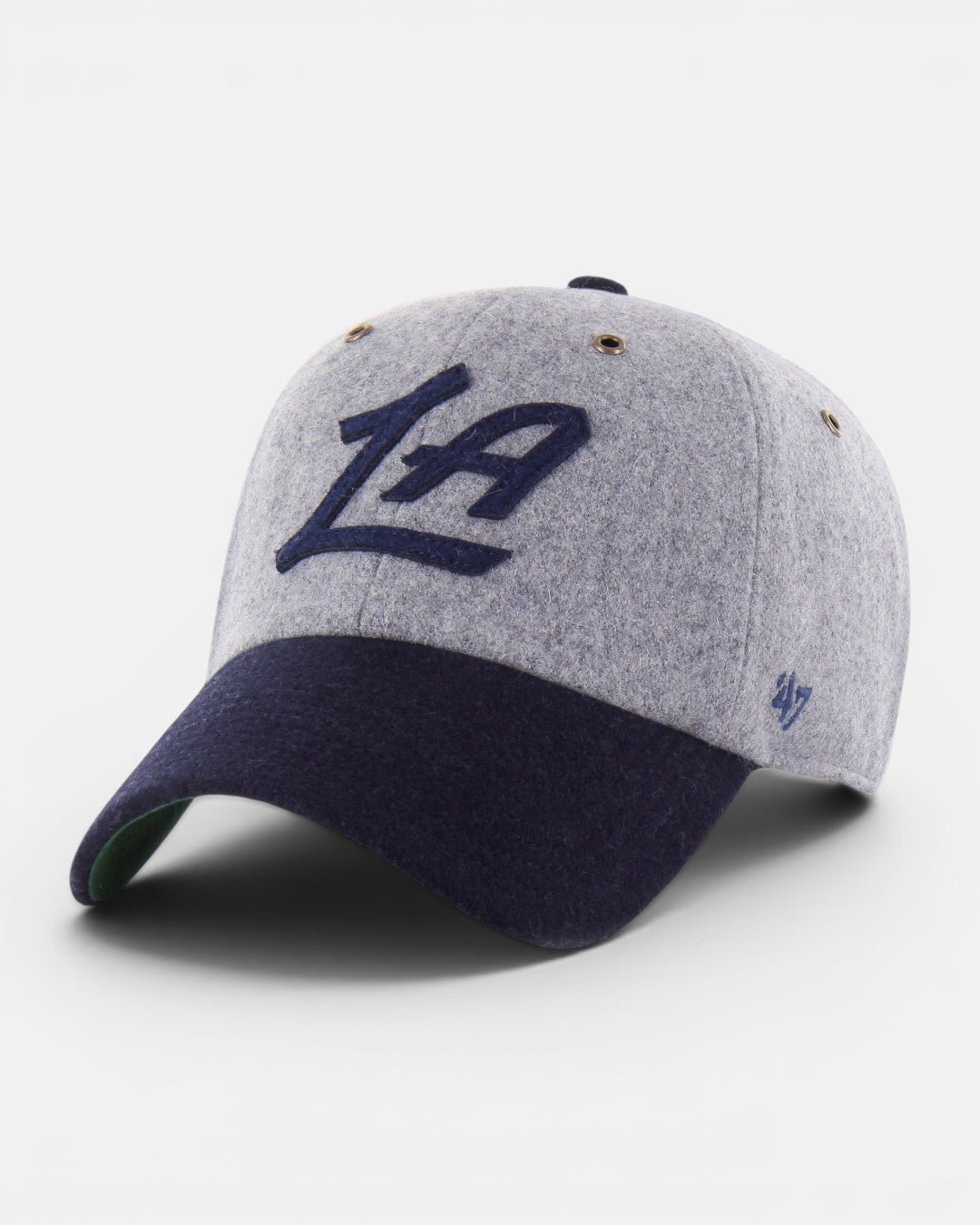 Two-Tone LA Script Strapback Hat - Headwear - Gray - 60-000157