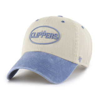 Two - Tone Oval LA Clippers Clean Up Hat - Headwear - Beige/Blue - 60 - 000147