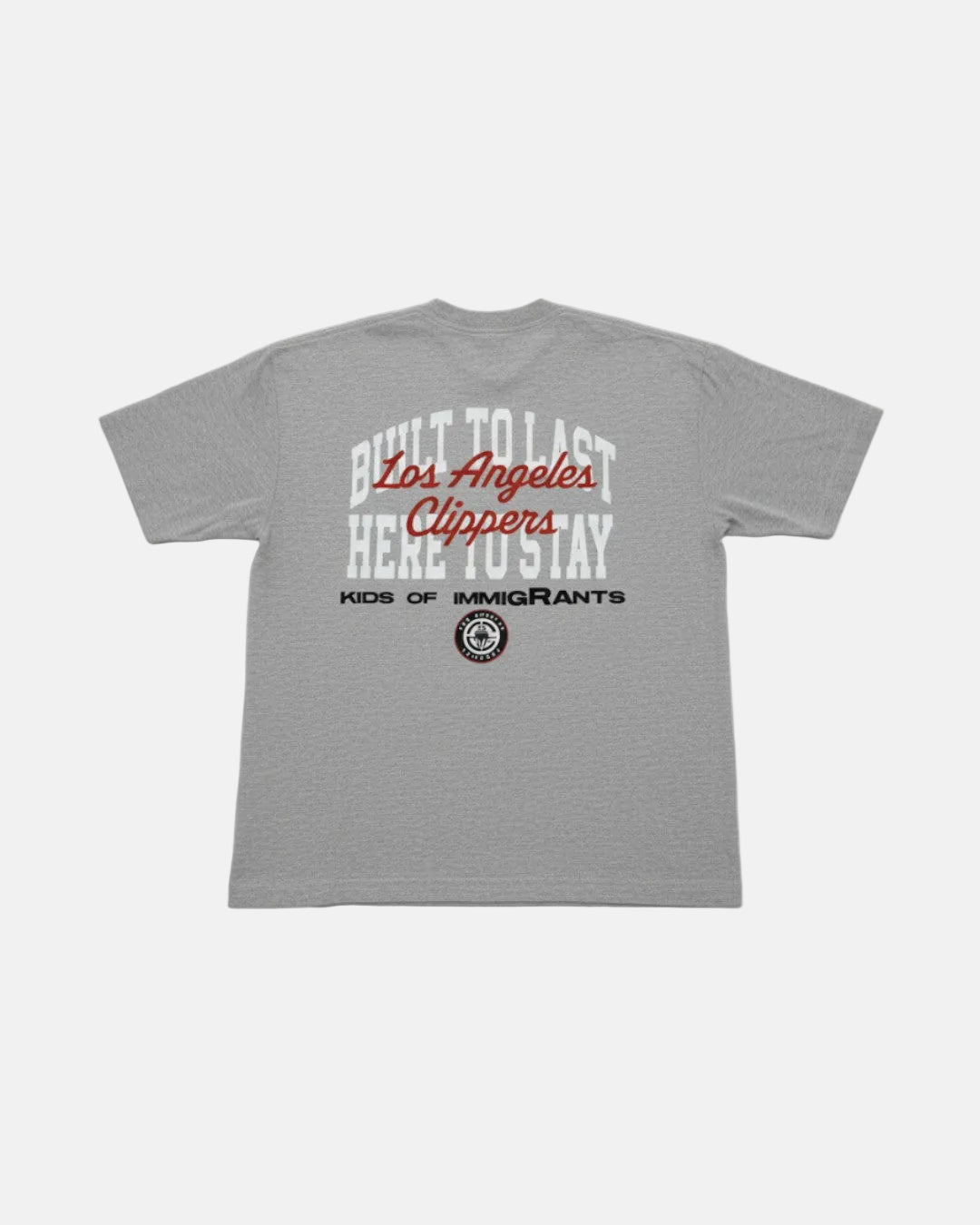 Union x LA Clippers Kids of Immigrants T-Shirt - Apparel - Heather Gray - 20-000539-S