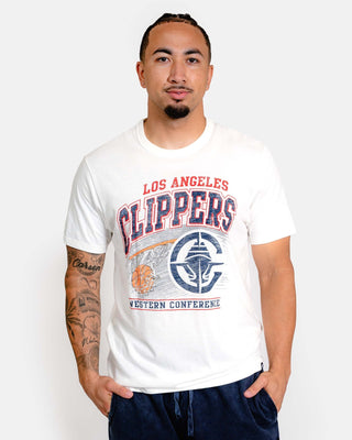 White Clippers Western Conference Graphic T-Shirt - Apparel - White - 20 - 000167 - S