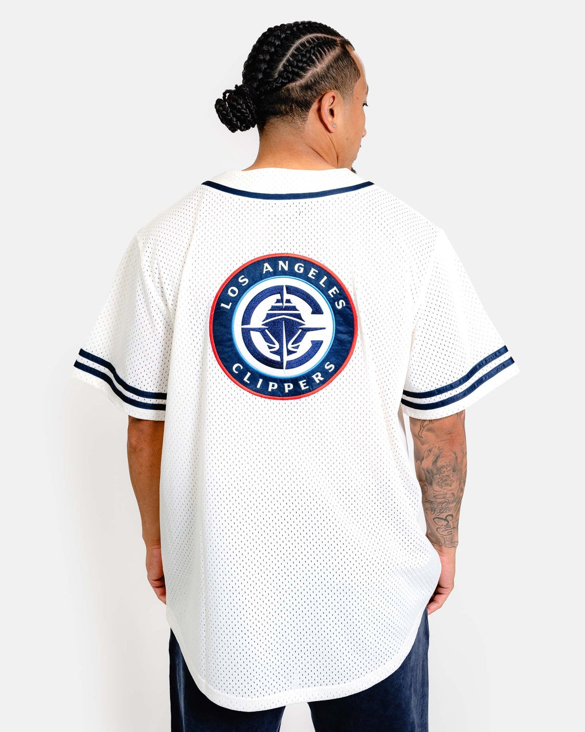 White Los Angeles Baseball Jersey - Apparel - White - 20-000371-S