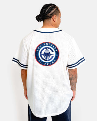 White Los Angeles Baseball Jersey - Apparel - White - 20-000371-S