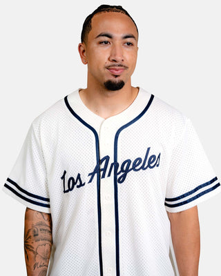White Los Angeles Baseball Jersey - Apparel - White - 20-000371-S