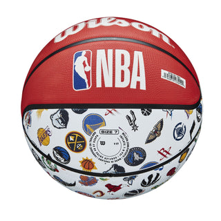 Wilson Red, White and Blue NBA All Team Rubber Basketball - Accessories - 80 - 000015