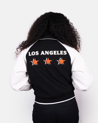 Women’s City Edition Wool Varsity Jacket - Apparel - Black/Cream - 30-000115-XS