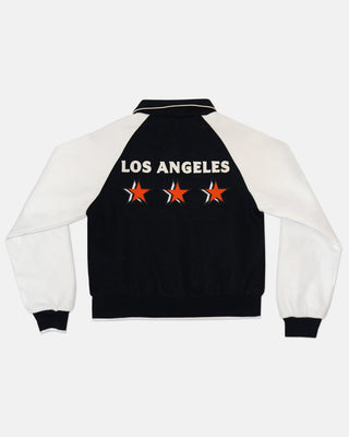 Women’s City Edition Wool Varsity Jacket - Apparel - Black/Cream - 30-000115-XS