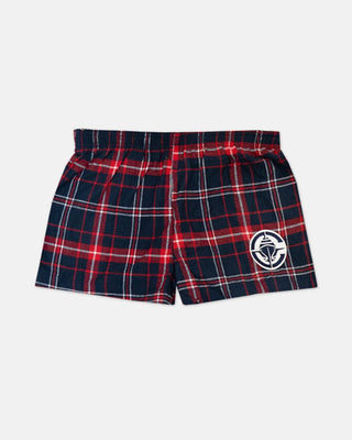 Womens Clippers Plaid Boxer Shorts - Apparel - Red - 31-000017-S