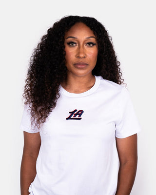 Women's Courtside Supply LA Logo Classic Fit Tee - Apparel - White - 30-000142-XS
