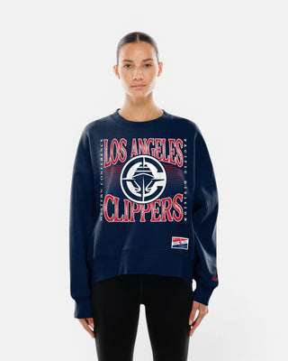 Women's Graphic Boxy Crew Sweatshirt - Apparel - Navy - 30-000087-XS