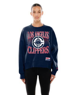 Women's Graphic Boxy Crew Sweatshirt - Apparel - Navy - 30-000087-XS