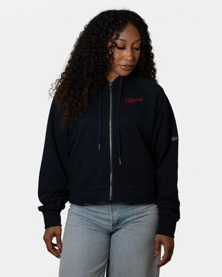 Women's Hype and Vice Clippers Sport Half Zip Sweatshirt - Apparel - Navy - 30-000101-XS