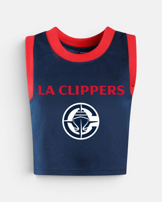 Women's LA Clippers Cropped Jersey - Navy - 30-000037-XS