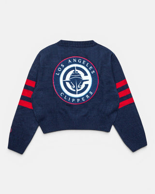 Women’s LA Cropped Cardigan - Navy - 30-000050-XS