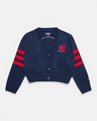 Women’s LA Cropped Cardigan - Navy - 30-000050-XS