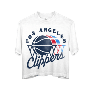 Women’s Mock Neck Cropped Tee - LA CLIPPERS TEAM STOREJunk Food Clothing30 - 000029 - XS