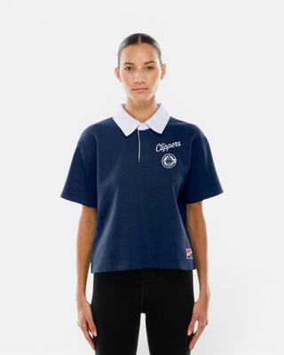 Womens Navy Boxy Polo - Apparel - Navy - 30-000084-XS