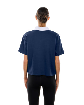 Womens Navy Boxy Polo - Apparel - Navy - 30 - 000084 - XS