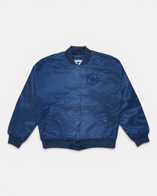 Women’s Navy Cropped Varsity Jacket - Navy - 30-000027-XS