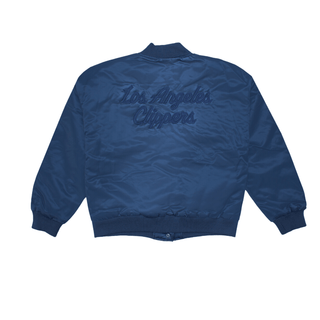 Women’s Navy Cropped Varsity Jacket - LA CLIPPERS TEAM STORESTARTER30 - 000027 - XS