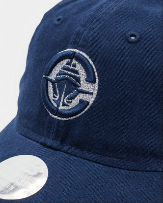Women's Navy Primary Logo Glitz Adjustable Hat - Headwear - Navy - 61-000001