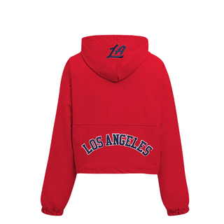 Women’s Red Clippers Half Zip Windbreaker Jacket - LA CLIPPERS TEAM STOREPro Standard30 - 000080 - XS