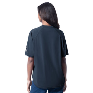 Women's V - Neck Sequin Tee - Apparel - Navy - 30-000088-XS