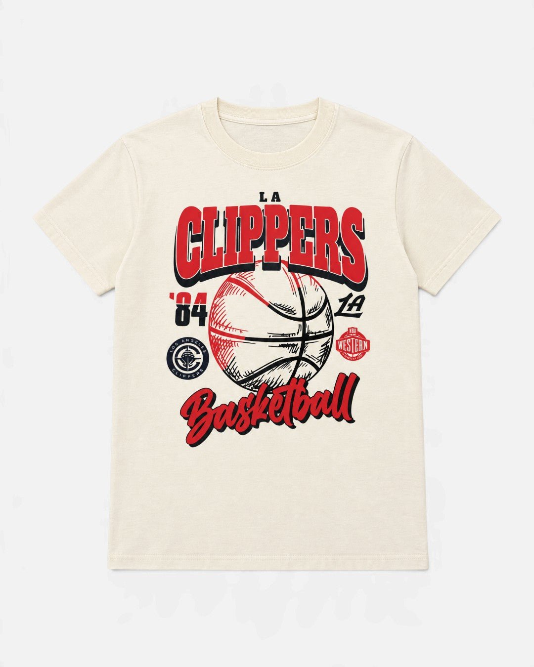 Youth Classic Court Graphic Tee - Apparel - White - 40-000140-4/5