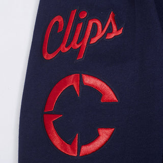 Youth LA Clippers Classic Patch Zip Hoodie - Apparel - Navy - 40-000056-S