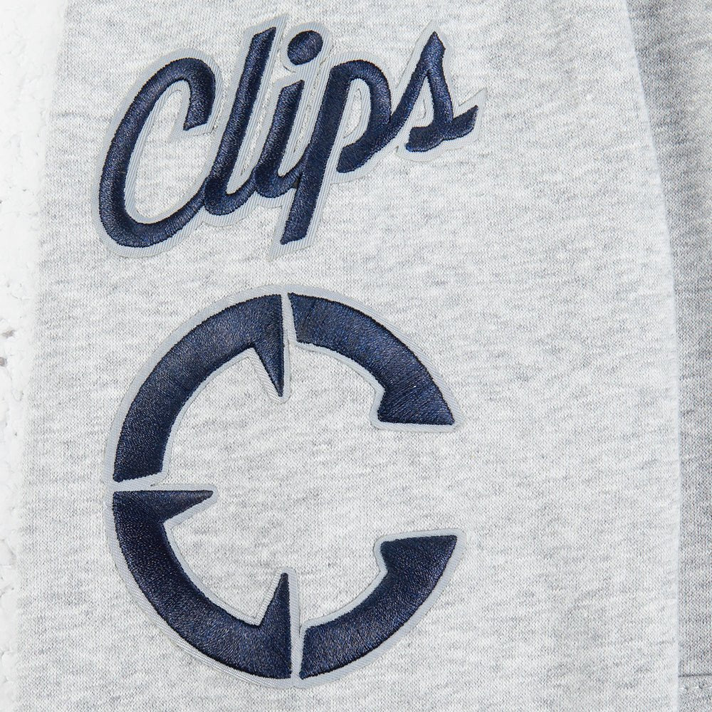 Youth LA Clippers Pro Standard Heather Grey Patch Hoodie - Apparel - Gray - 40-000058-S