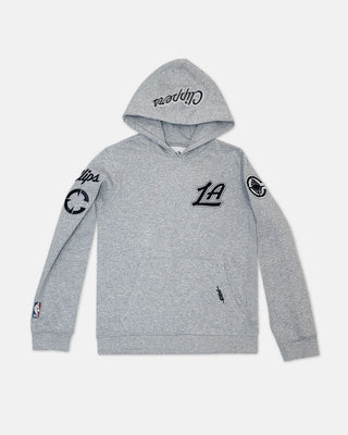 Youth LA Clippers Pro Standard Heather Grey Patch Hoodie - Apparel - Gray - 40-000058-S