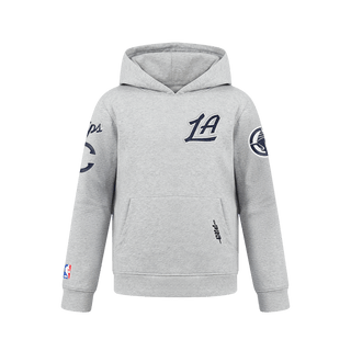 Youth LA Clippers Pro Standard Heather Grey Patch Hoodie - Apparel - Gray - 40-000058-S