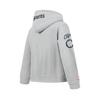 Youth LA Clippers Pro Standard Heather Grey Patch Hoodie - Apparel - Gray - 40-000058-S