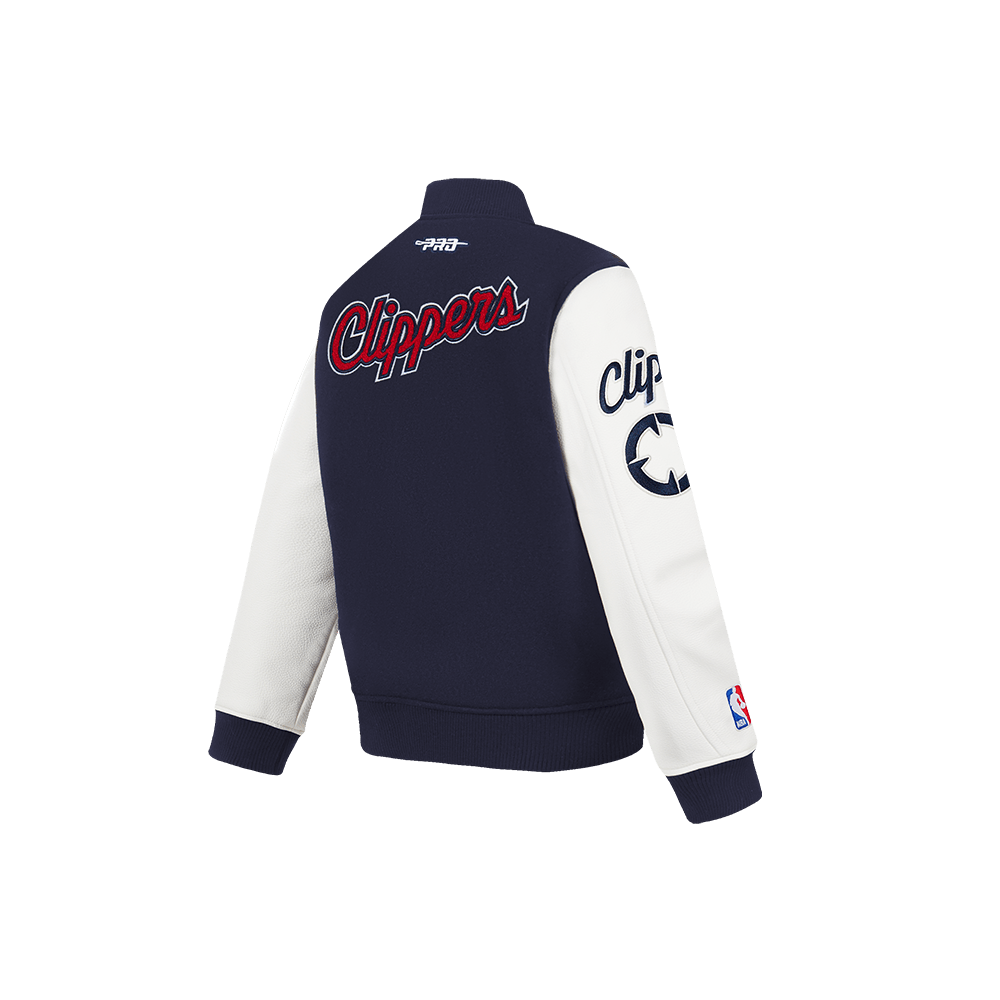 Youth LA Clippers Varsity Jacket - Apparel - Navy - 40-000054-S