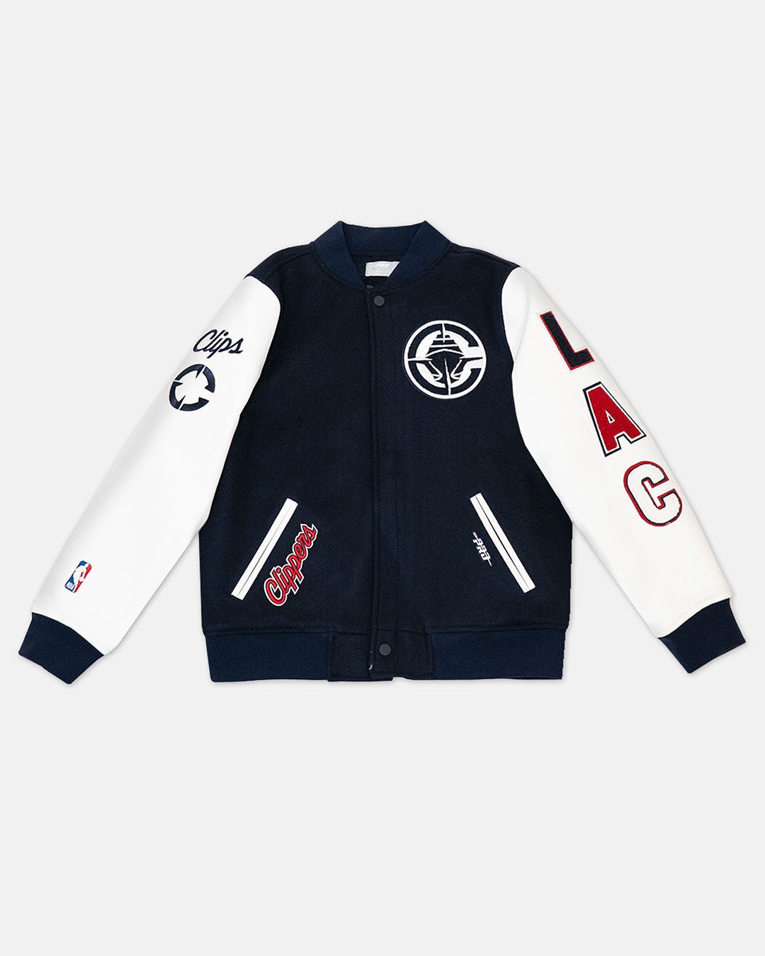 Youth LA Clippers Varsity Jacket - Apparel - Navy - 40-000054-S