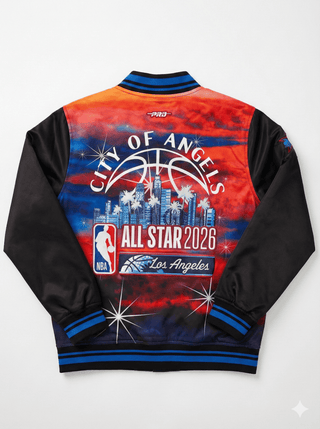 Youth NBA All - Star 2026 Los Angeles Satin Varsity Jacket - Apparel - Black - 40-000123-S
