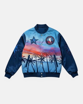 Youth NBA All - Star 2026 Los Angeles Sunset Satin Jacket - Apparel - Navy - 40-000121-S