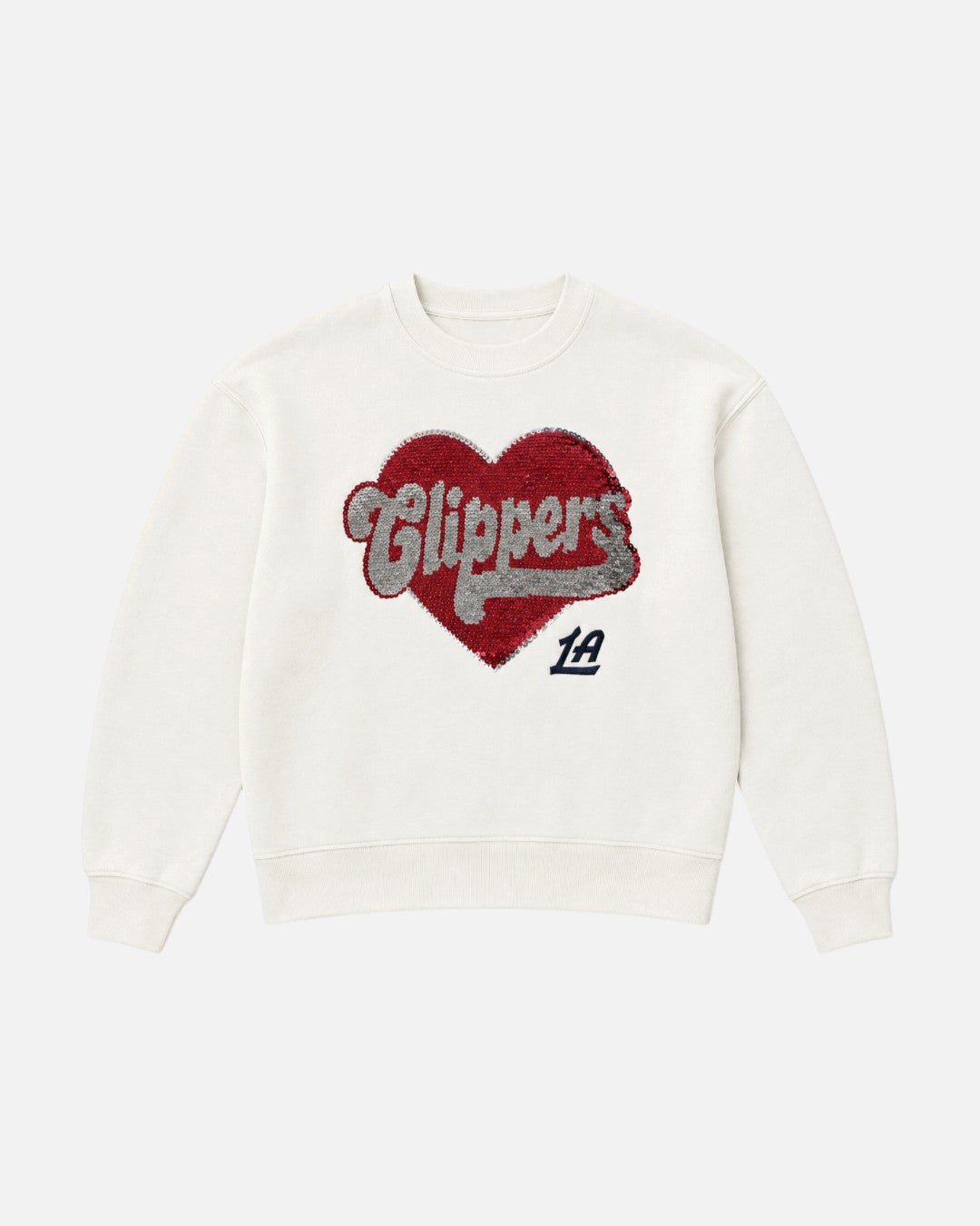 Youth Sequin Crew Sweatshirt - Apparel - White - 40-000131-XS(4/5)